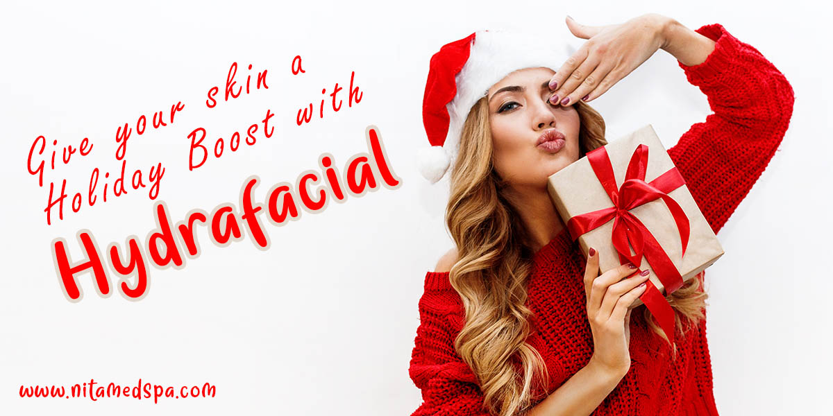 holiday glow with hydrafacial
